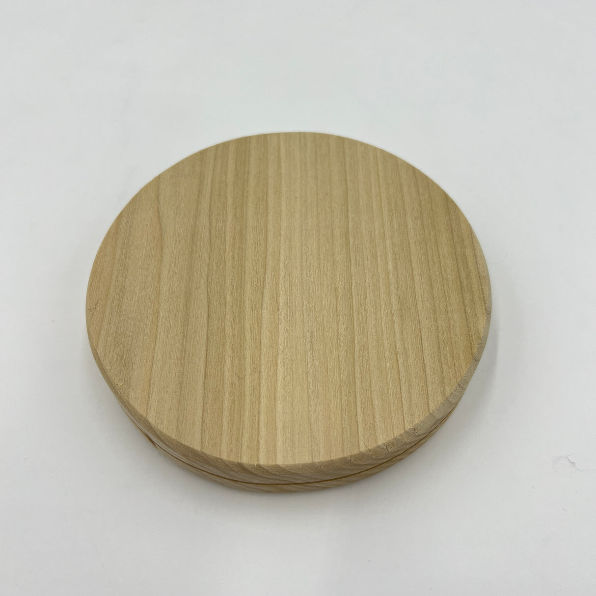 5" Round Slotted Hardwood Base