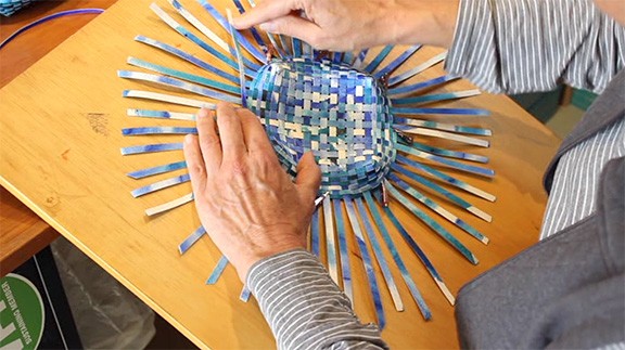 Paper Weavings: Woven Cathead Baskets (DVD) by Jackie Abrams