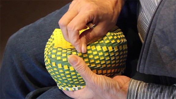 Paper Weavings: Woven Cathead Baskets (DVD) by Jackie Abrams