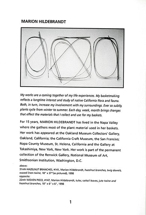 Three California Basketmakers: