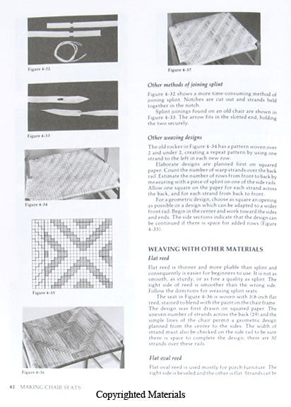 Making Chair Seats from Cane, Rush and Other Natural Materials