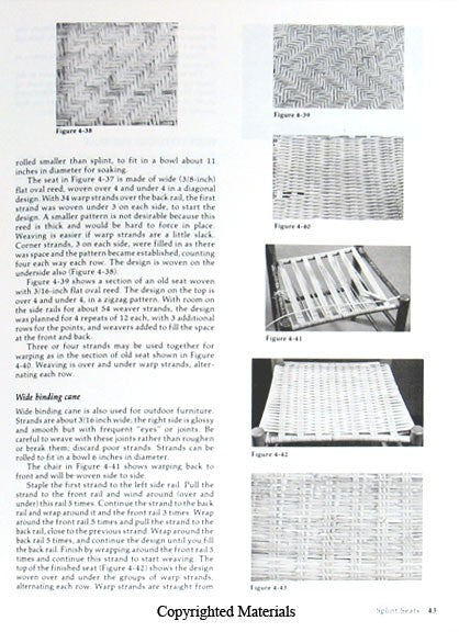 Making Chair Seats from Cane, Rush and Other Natural Materials