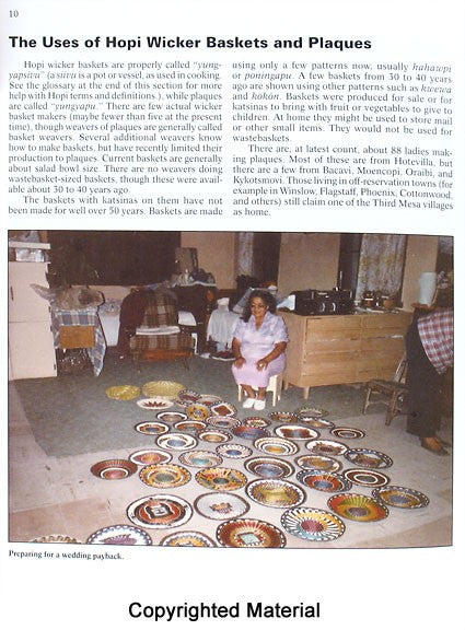 Hopi Wicker Plaques  Baskets