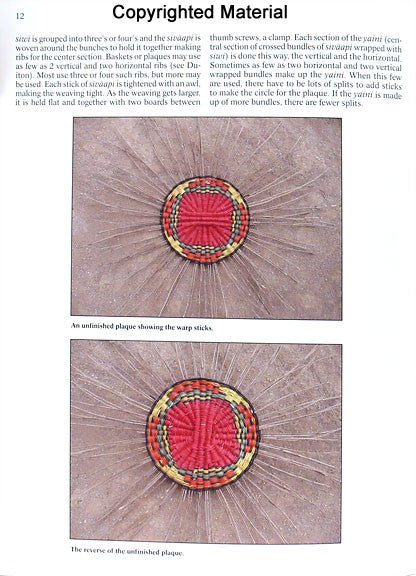 Hopi Wicker Plaques  Baskets