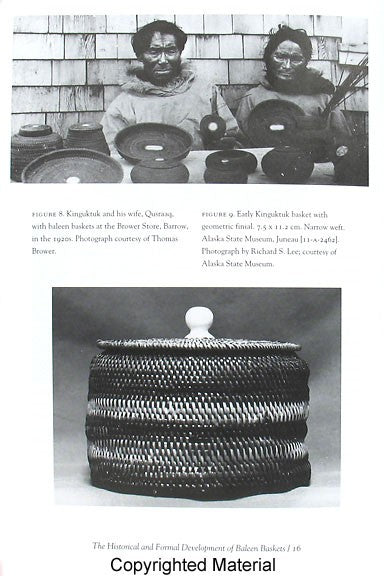Baleen Basketry of the North Alaskan Eskimo