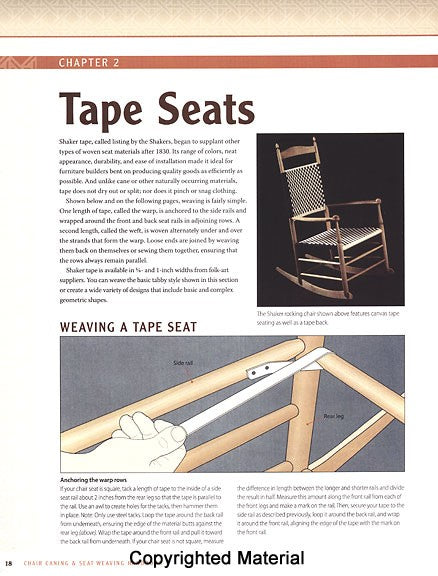 Chair Caning and Seat Weaving