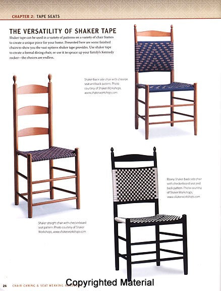 Chair Caning and Seat Weaving