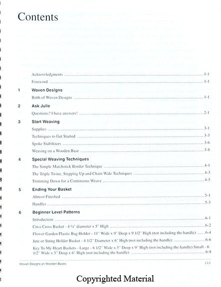 Woven Designs On Wooden Bases