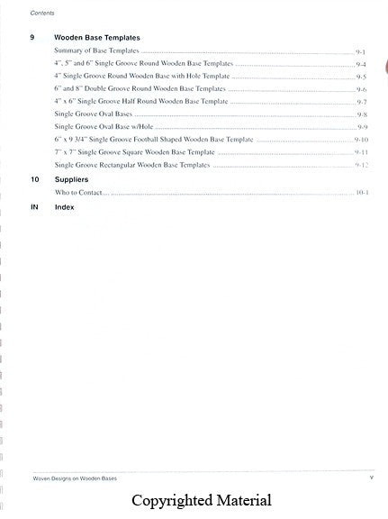 Woven Designs On Wooden Bases