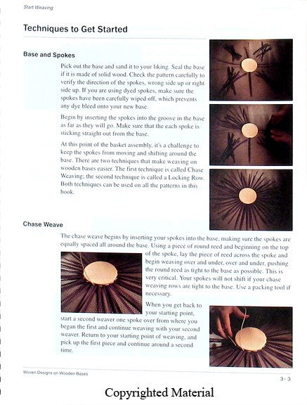 Woven Designs On Wooden Bases