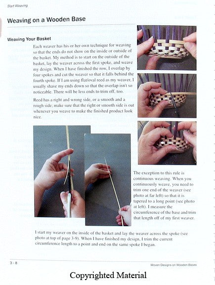 Woven Designs On Wooden Bases