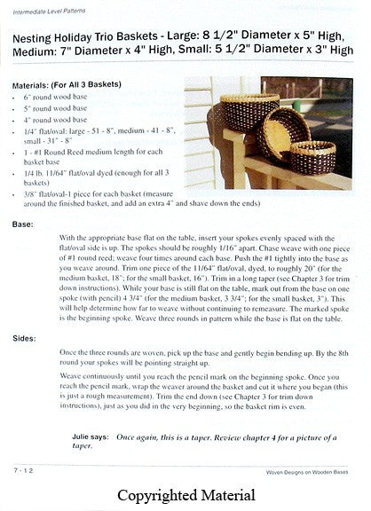 Woven Designs On Wooden Bases