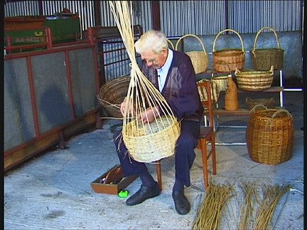 DVD2 - Round Willow Shopping Basket made by Bill Sinnott - Traditional Irish Basketmaking Documentary