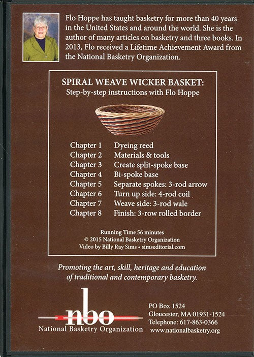Spiral Weave Wicker Basket:  Flo Hoppe (DVD)