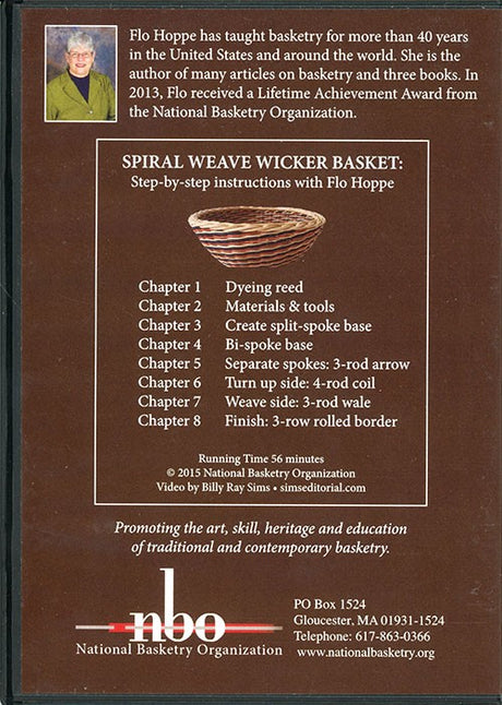 Spiral Weave Wicker Basket:  Flo Hoppe (DVD)