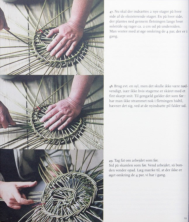 Danish version - The Art of Basketmaking by Eva Seidenfaden - SUPPLY IS LIMITED