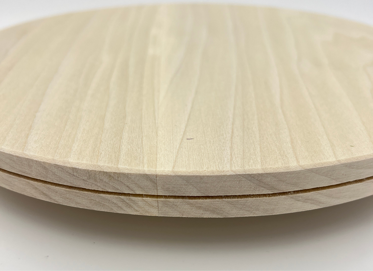 12" Round Slotted Hardwood Base