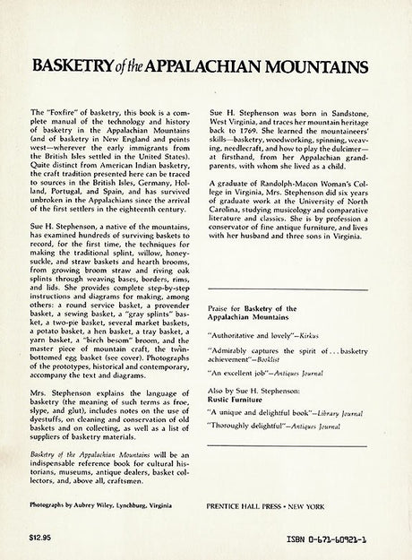 Basketry of the Appalachian Mountains