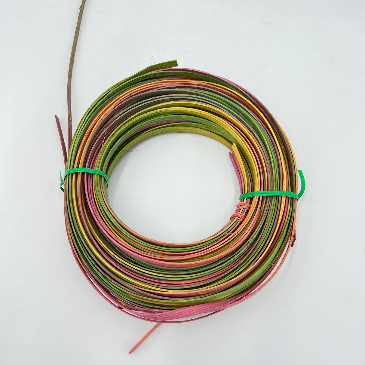 Spring Fever - 1/4" Flat - Variegated/Space Dyed Dyed Reed (1/4 lb coil)