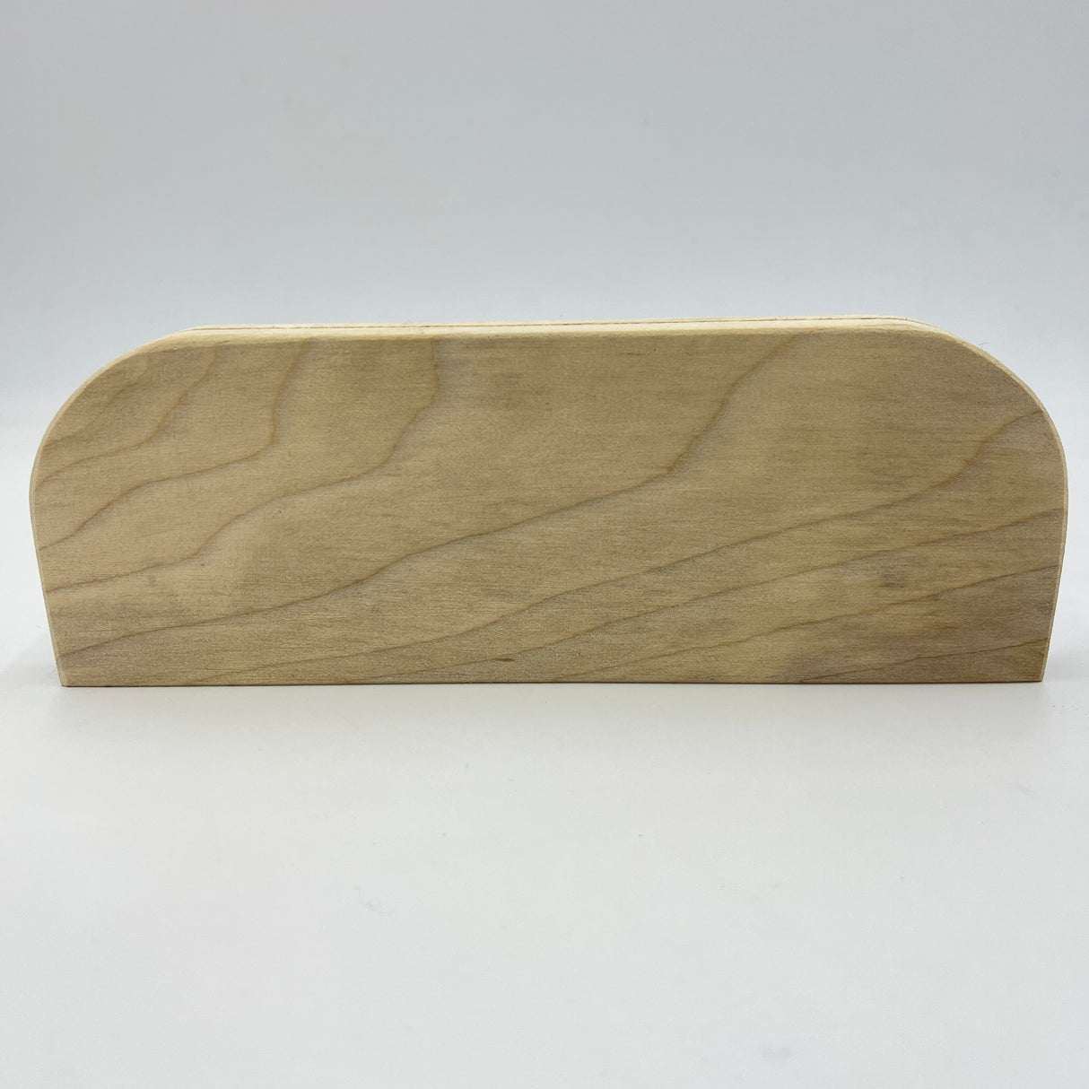 3.5" x 10" Half Oblong Slotted Hardwood Base