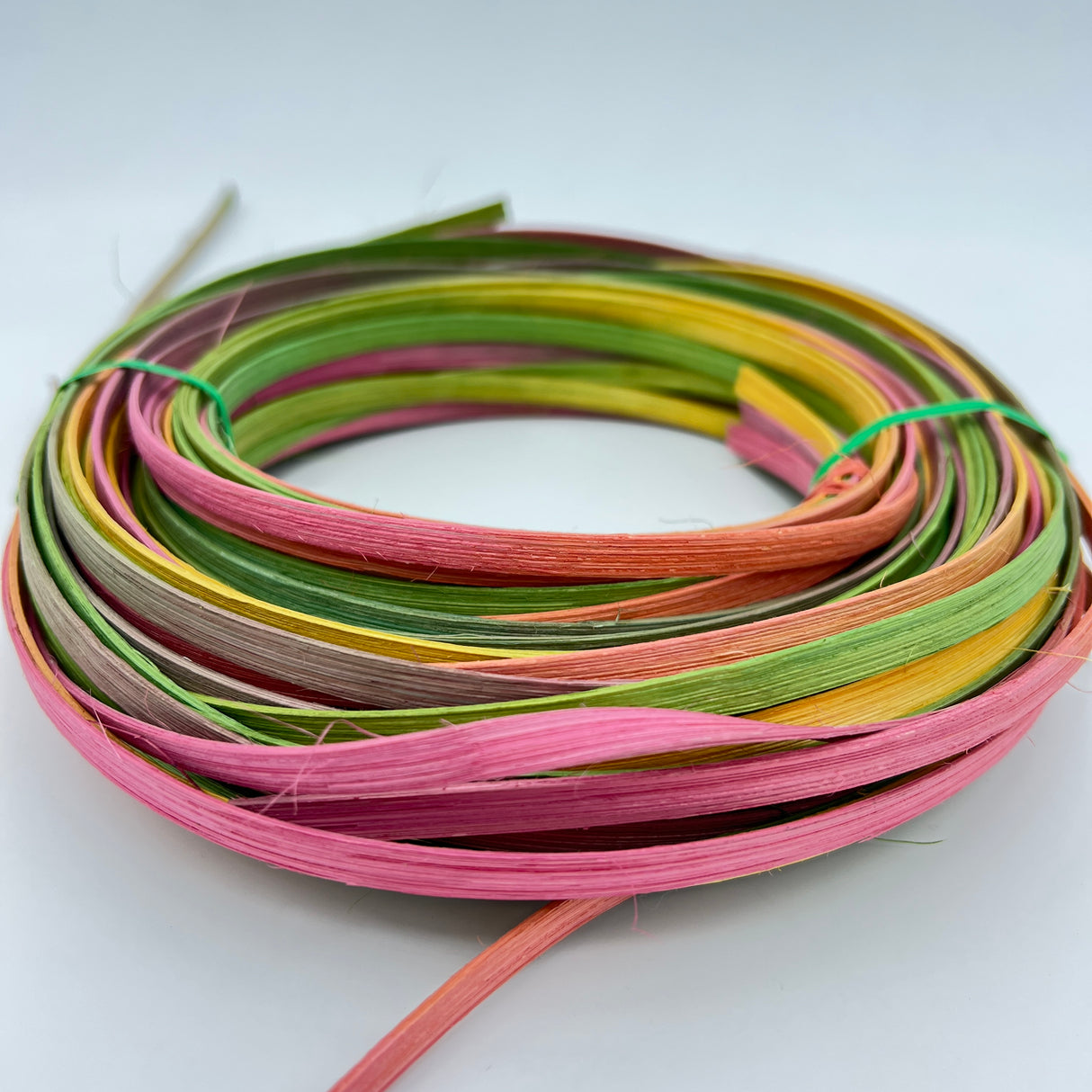 Spring Fever - 1/4" Flat - Variegated/Space Dyed Dyed Reed (1/4 lb coil)