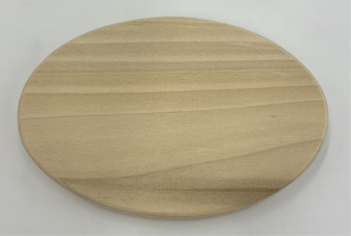 4" x 6" Oval Slotted Hardwood Base