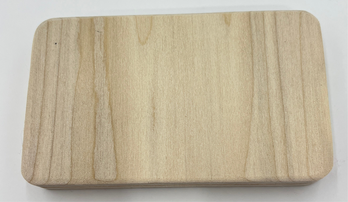 3" x 5" Rectangular Slotted Hardwood Base