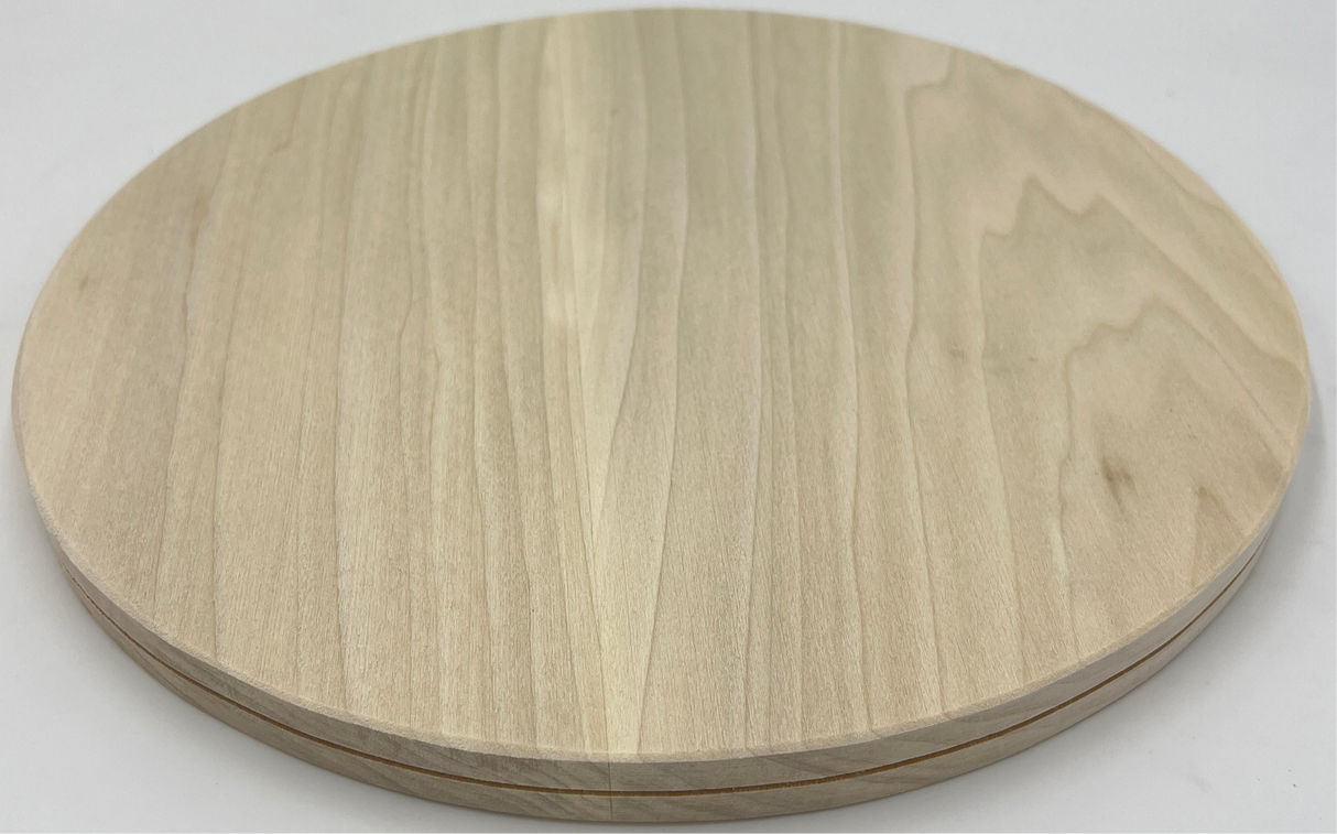 12" Round Slotted Hardwood Base