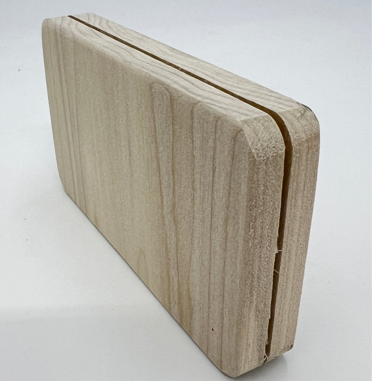 3" x 5" Rectangular Slotted Hardwood Base