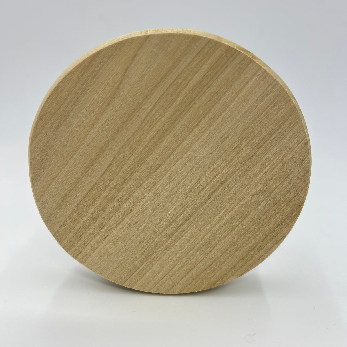 5" Round Slotted Hardwood Base