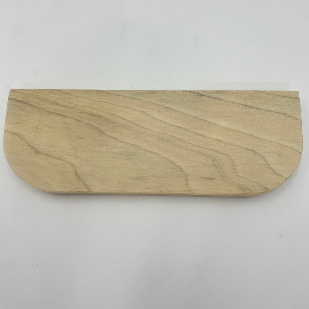 3.5" x 10" Half Oblong Slotted Hardwood Base
