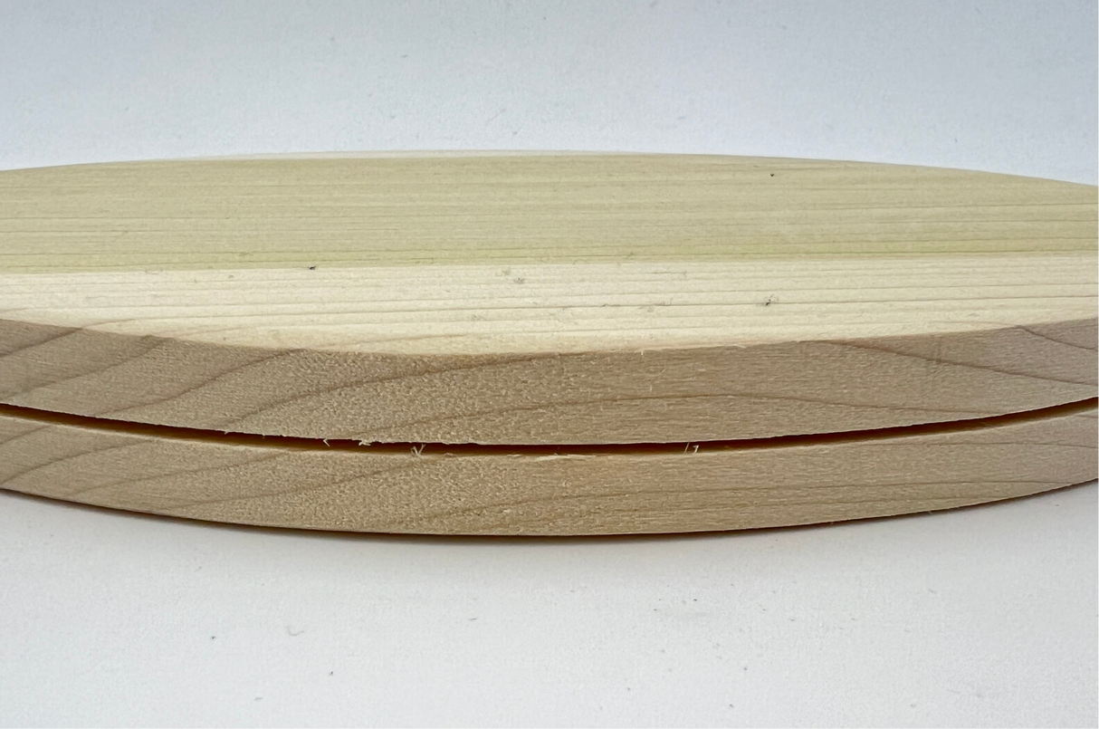10" Round Slotted Hardwood Base