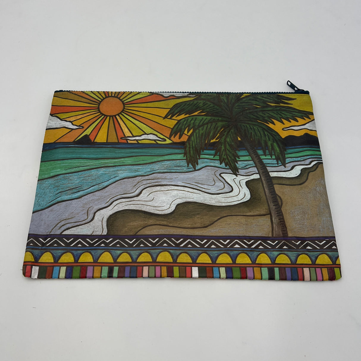 Zipper Tool Pattern Keeper Bag - Beach Days