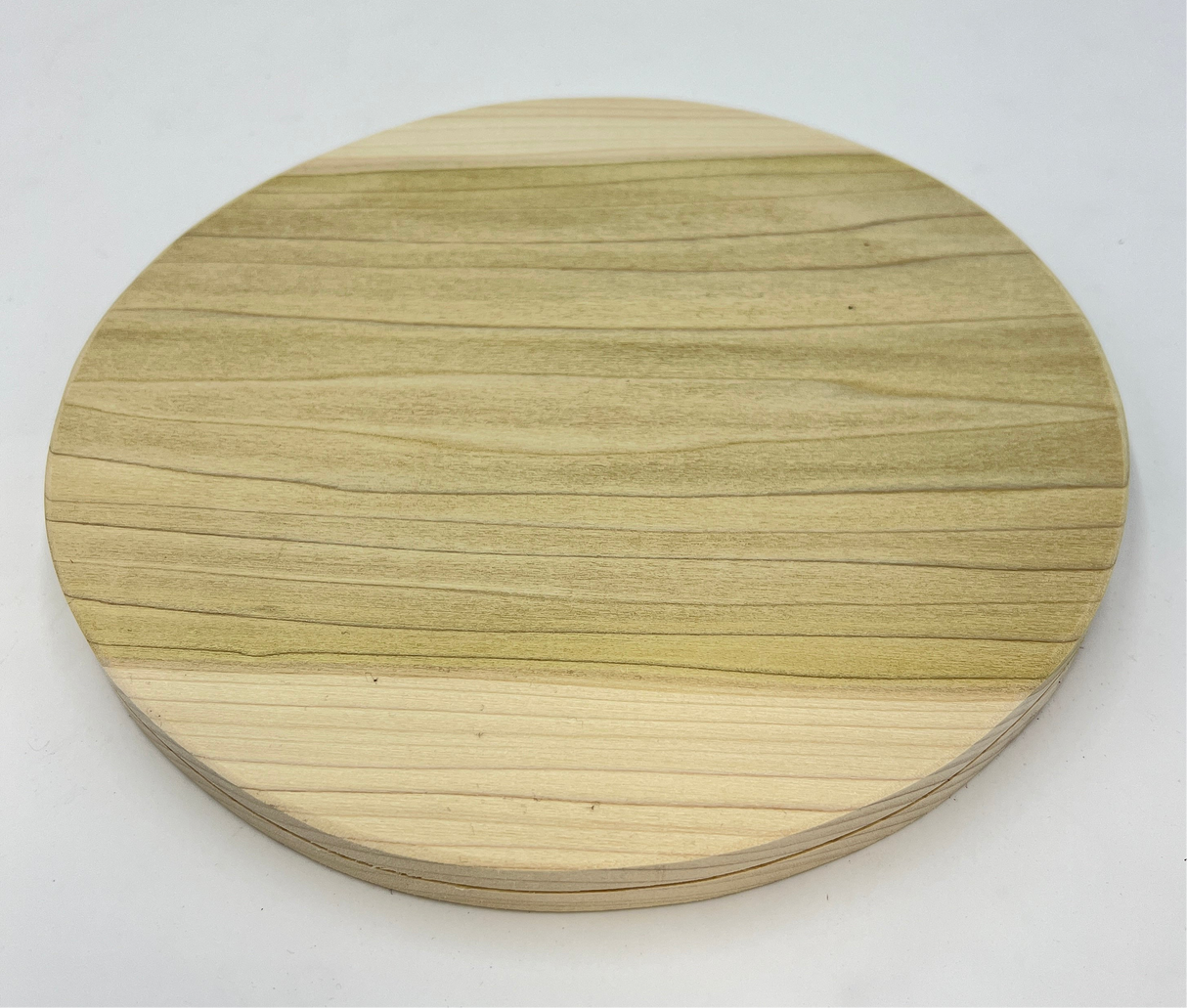 10" Round Slotted Hardwood Base