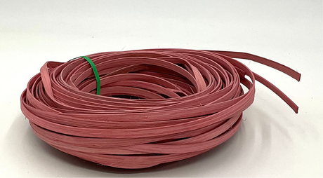 Dusty Rose - 1/4" Flat - Dyed Reed (1/4 lb coil)