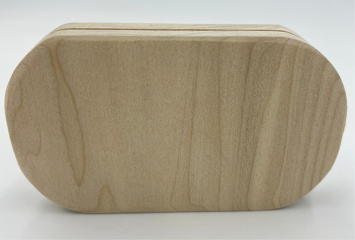 3" x 5" Oblong Slotted Hardwood Base