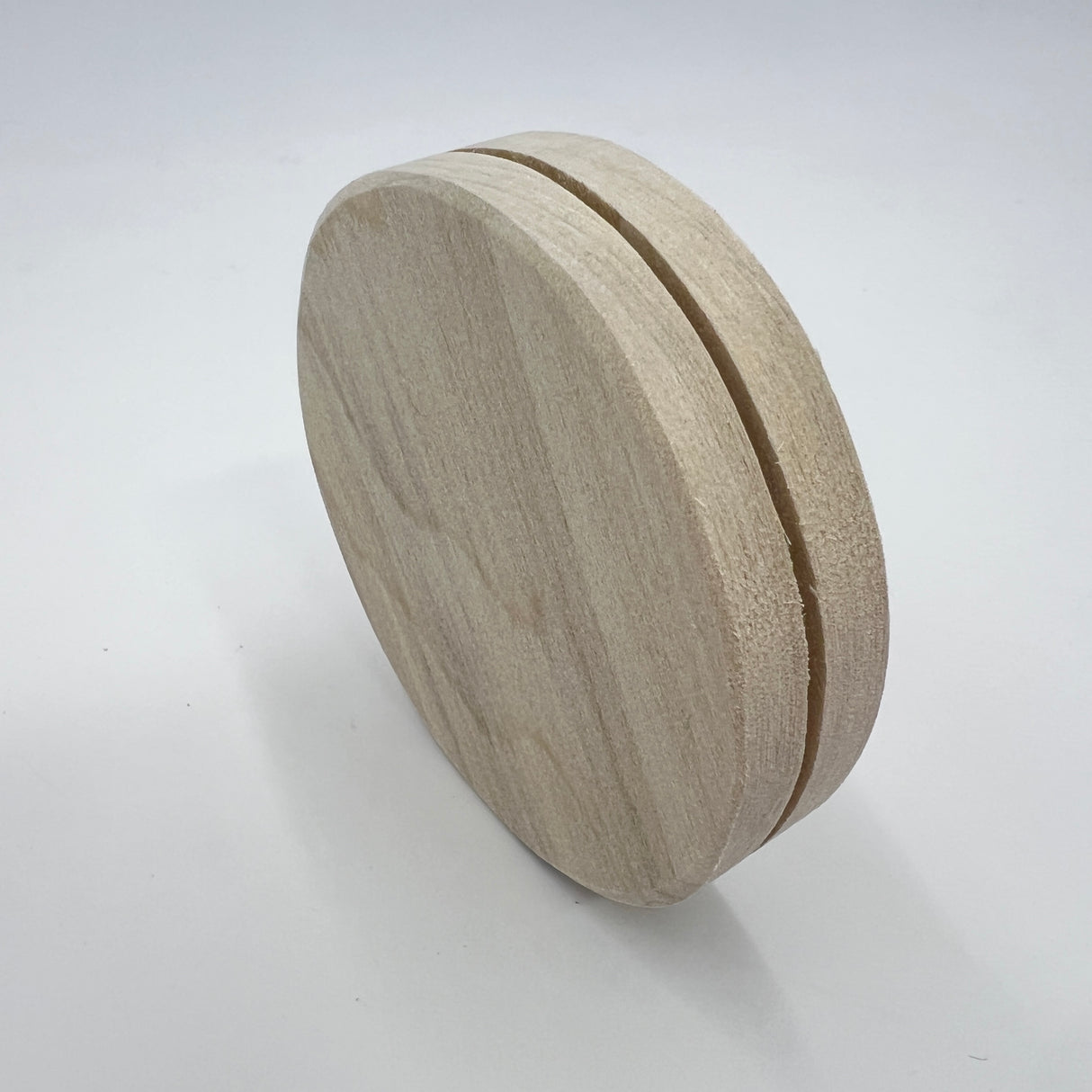 3" Round Slotted Hardwood Base