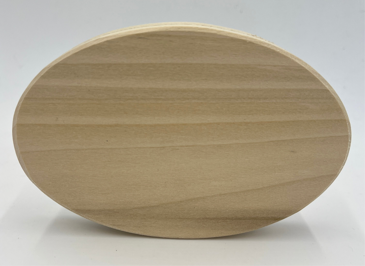 4" x 6" Oval Slotted Hardwood Base
