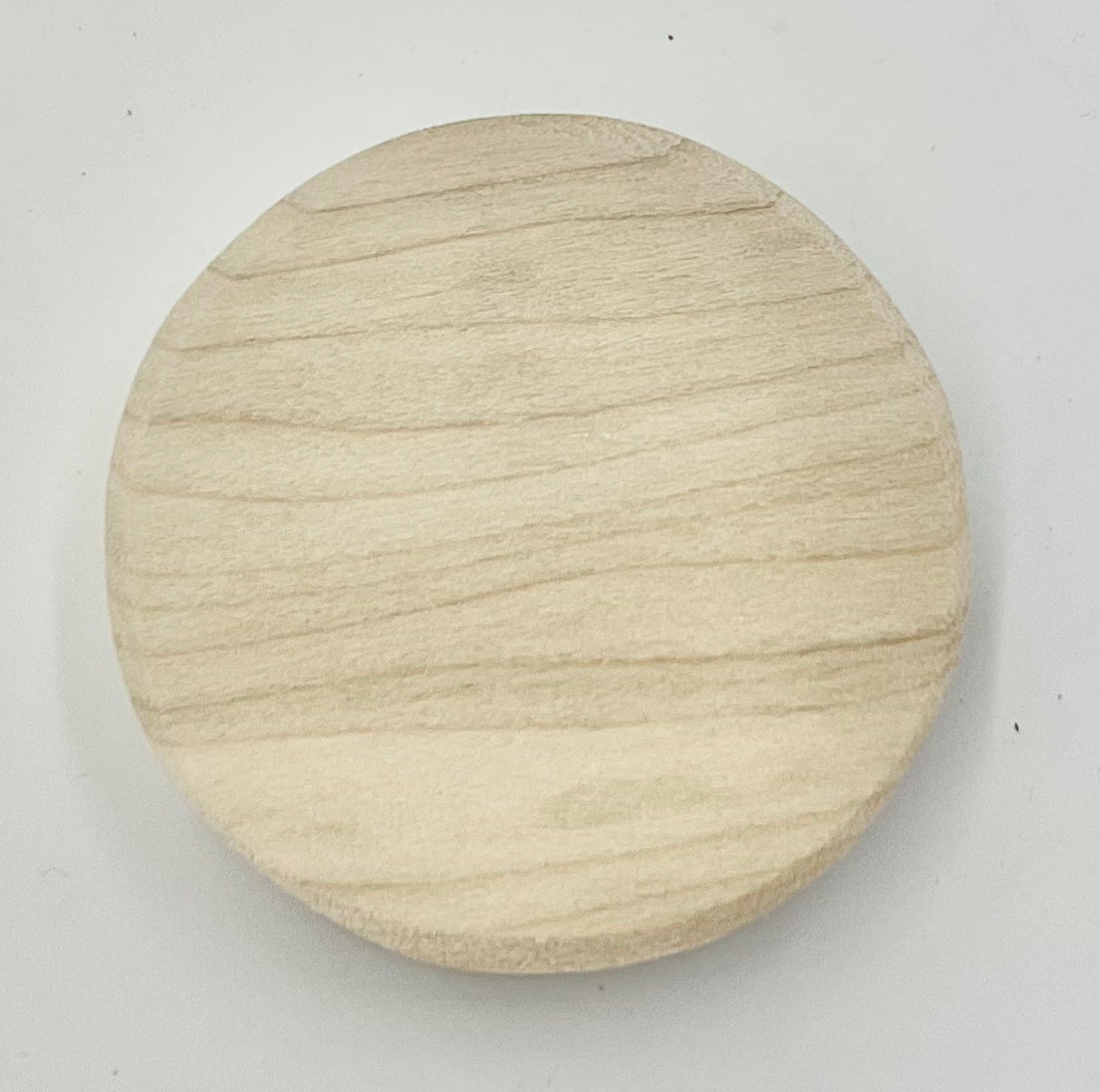 2.5" Round Slotted Hardwood Base