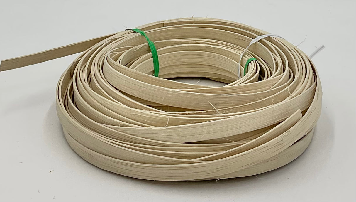 Ecru - 3/8" Flat - Dyed Reed (1/4 lb coil)