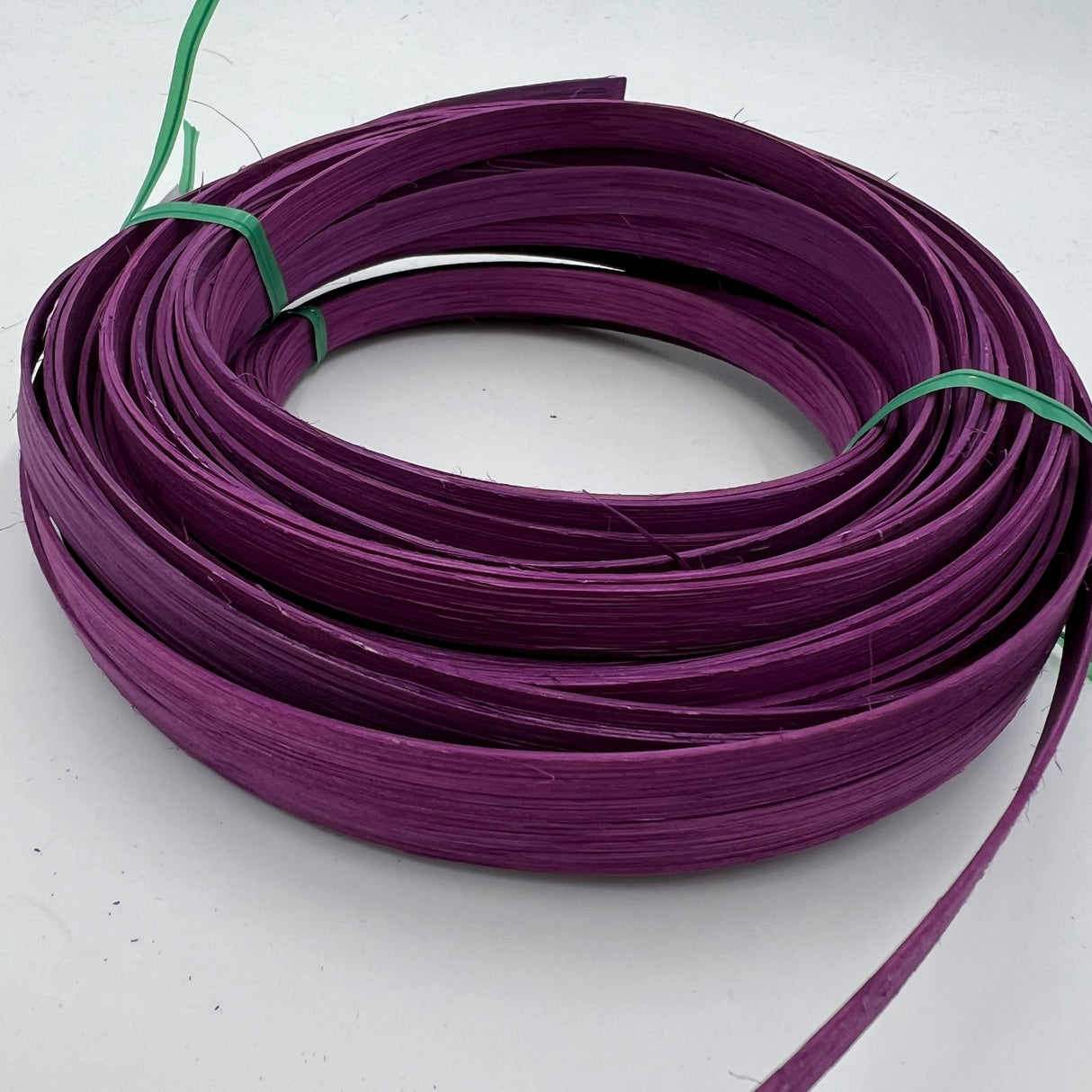 Orchid - 3/8" Flat - Dyed Reed (1/4 lb coil)