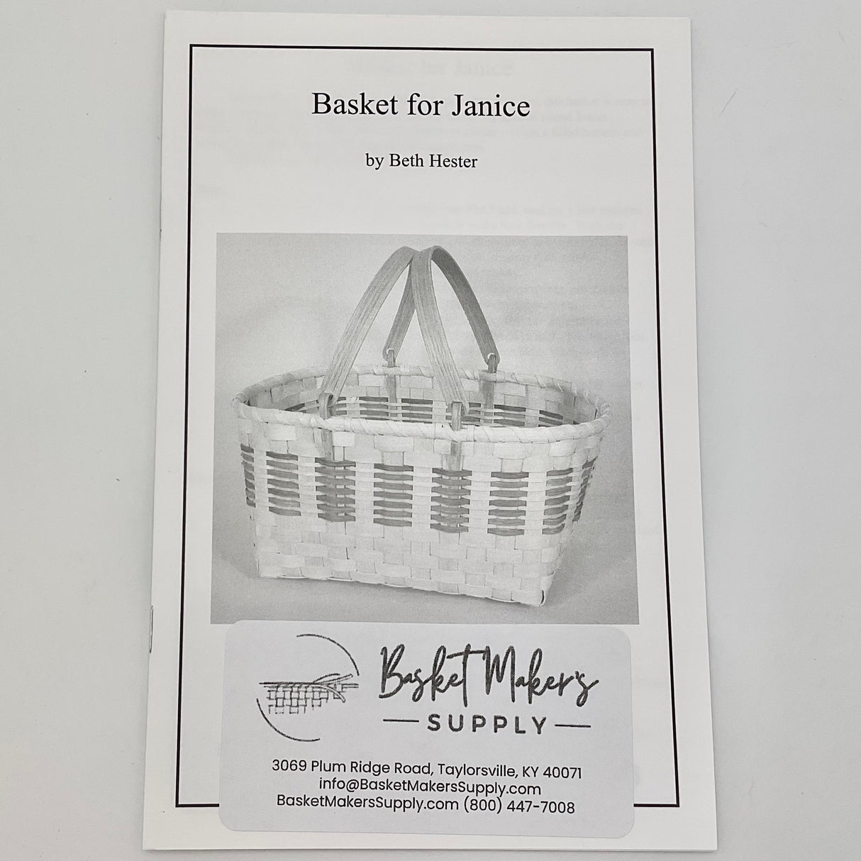 Basket for Janice Basket Pattern