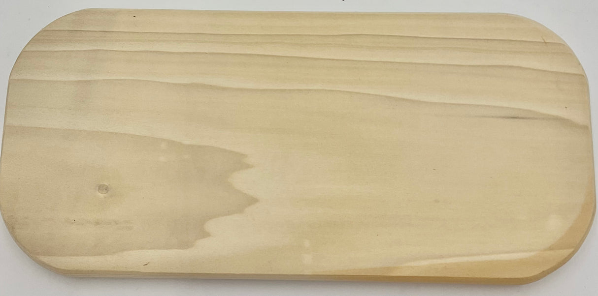 7" x 15" Oblong Slotted Hardwood Base