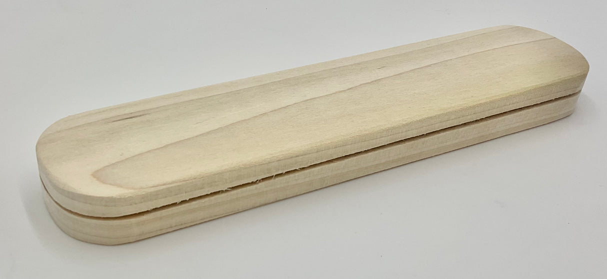 2" x 9" Oblong Slotted Hardwood Base