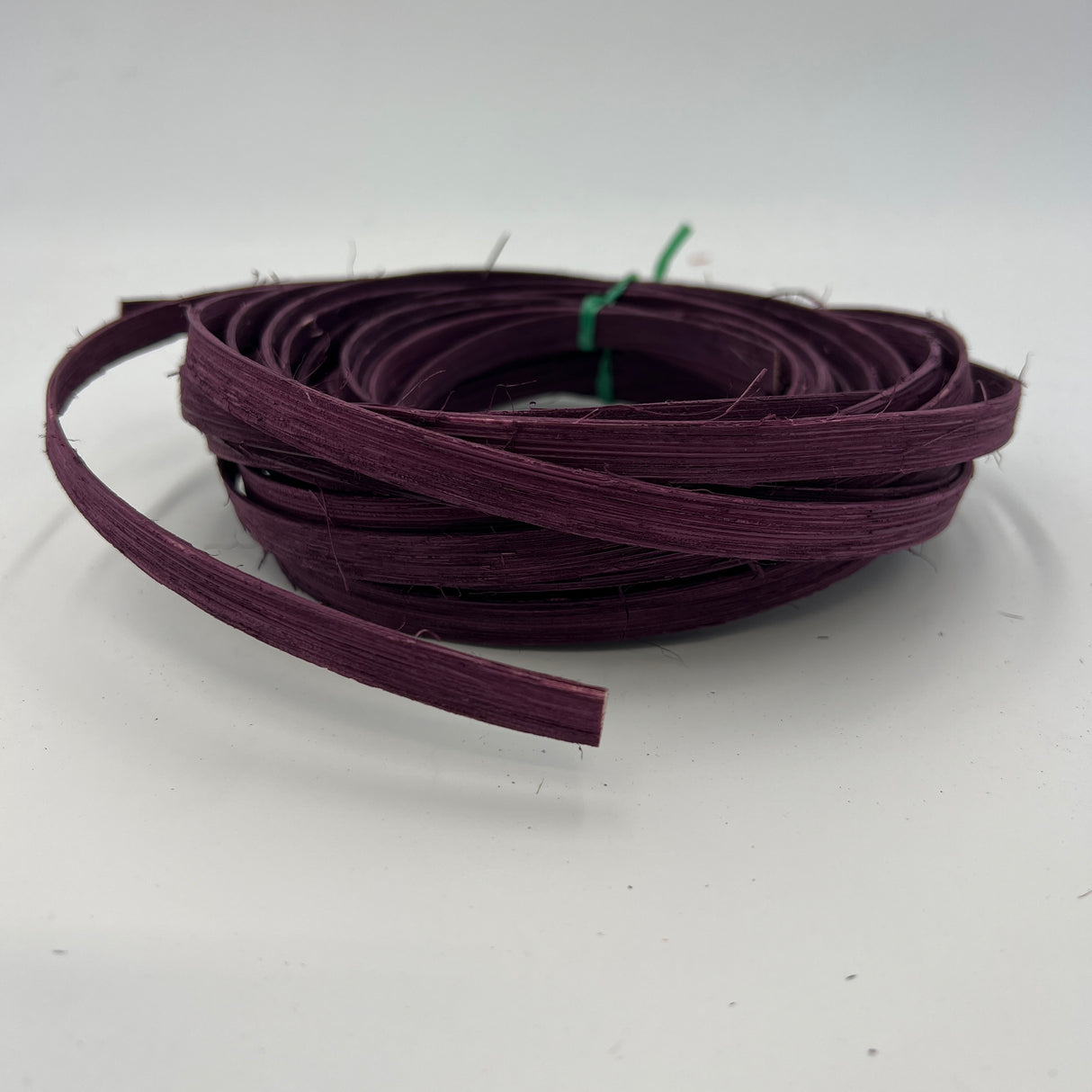 Mulberry - 3/8" Flat - Dyed Reed (1/4 lb coil)