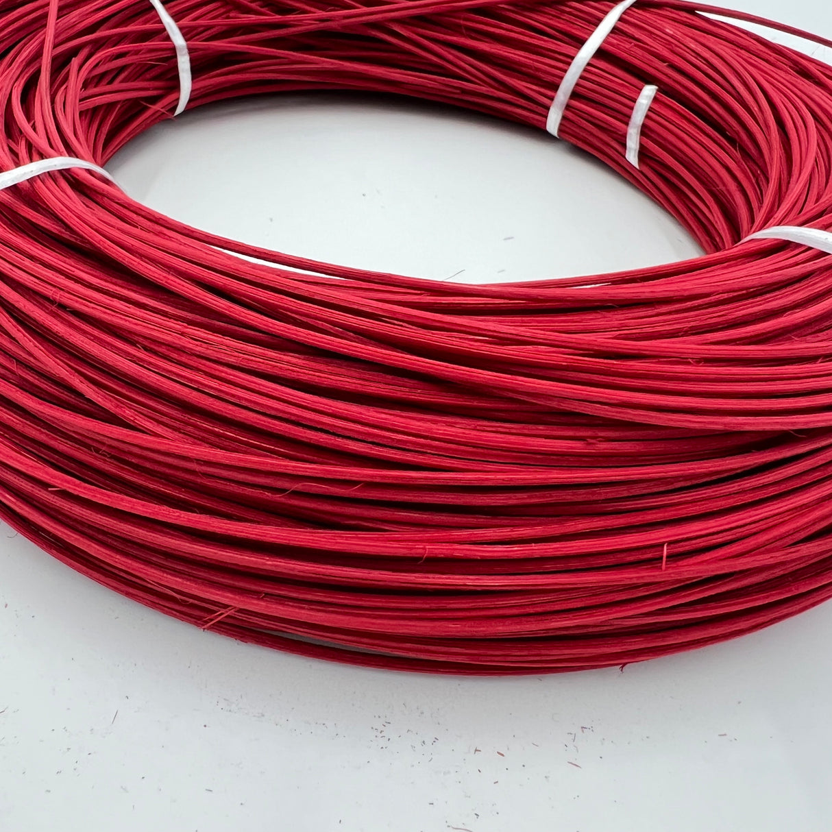 Christmas Red - #2 Round - Dyed Reed (1/2 lb coil)