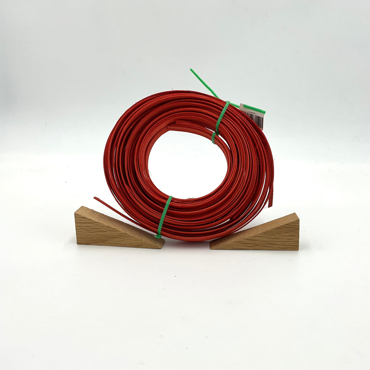 Paprika - 3/8" Flat - Dyed Reed (1/4 lb coil)