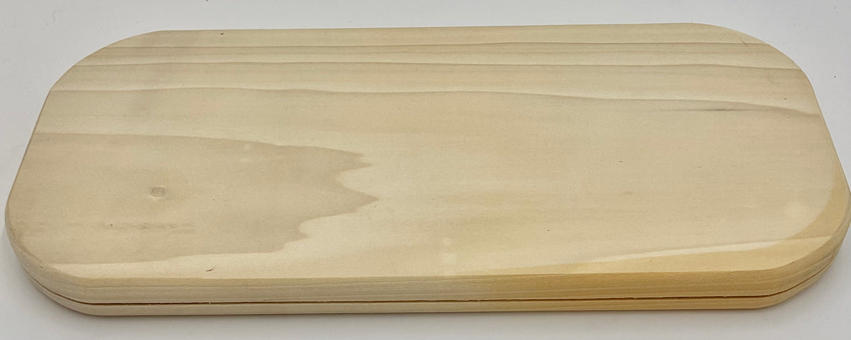 7" x 15" Oblong Slotted Hardwood Base