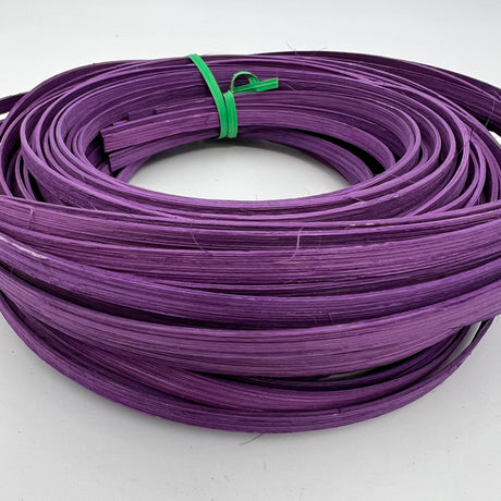 Lilac - 1/4" Flat - Dyed Reed (1/4 lb coil)