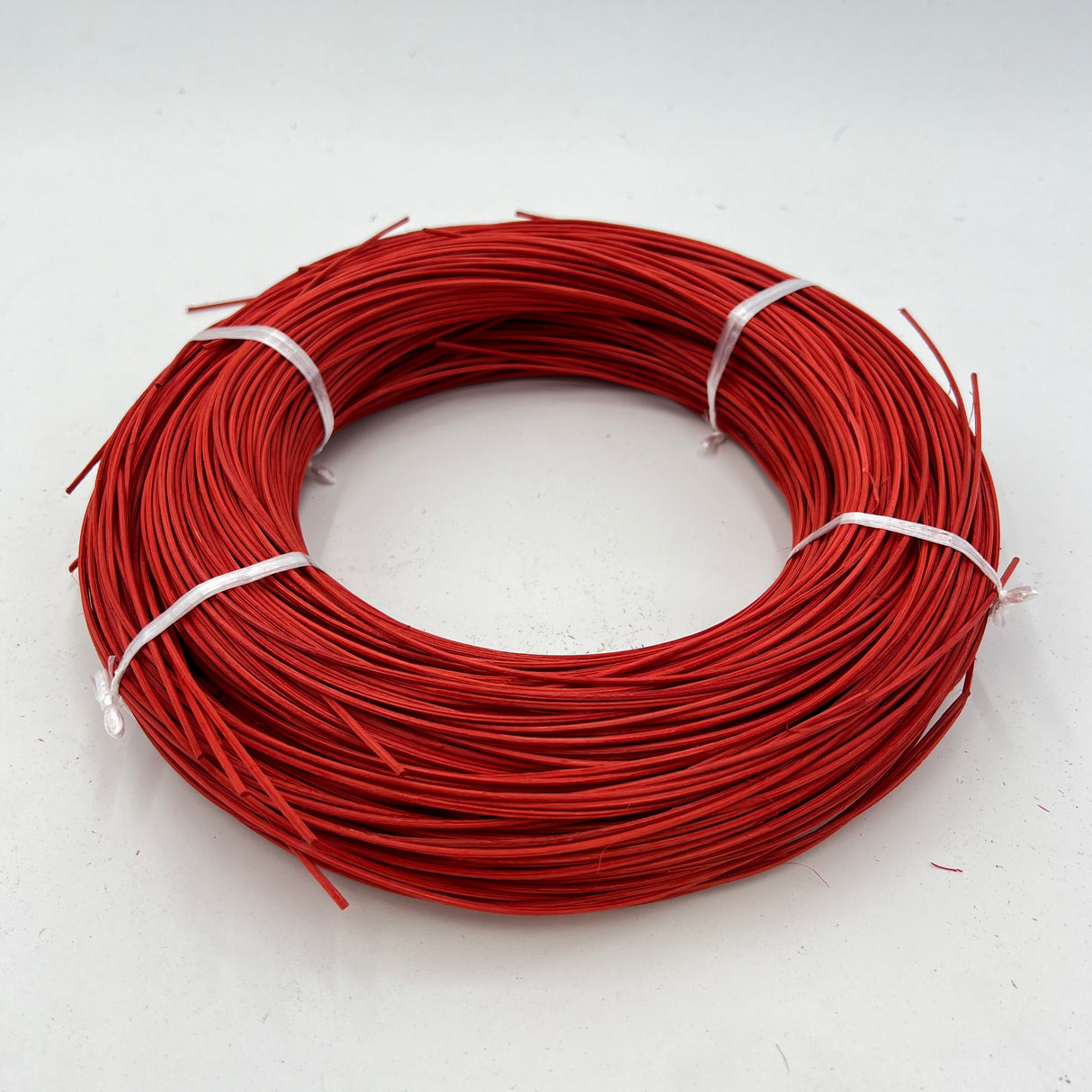 Tomato Red - #2 Round - Dyed Reed (1/2 lb coil)